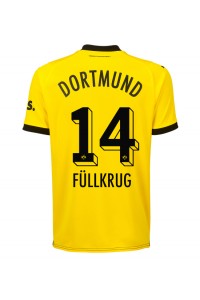 Fotbalové Dres Borussia Dortmund Niclas Fullkrug #14 Domácí Oblečení 2023-24 Krátký Rukáv